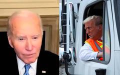 Joe Biden traite les électeurs de Donald Trump « d’ordures », il lui répond dans un camion poubelle (vidéo)