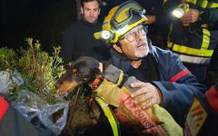 Une chienne bloquée dans une faille souterraine sauvée…