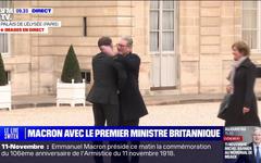 Cérémonie du 11-Novembre: le Premier ministre britannique Keir Starmer vient d'arriver à l'Élysée