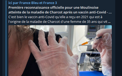 Censure : reconnaissance officielle pour une Moulinoise atteinte de la maladie de Charcot après un vaccin anti-Covid