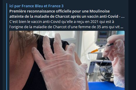 Censure : reconnaissance officielle pour une Moulinoise atteinte de la maladie de Charcot après un vaccin anti-Covid