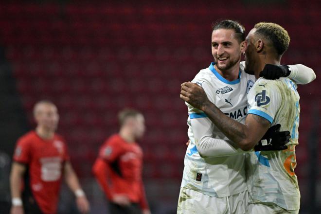 Ligue 1: Marseille déroule à Rennes, Brest freine Lyon