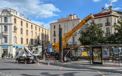 C’est fini ! Les palmiers de la place Arago à Perpignan ont été abattus