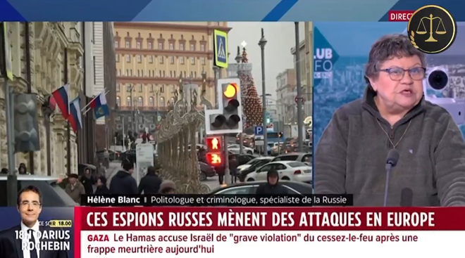 Déclaration folle d’une irresponsable sur LCI concernant des risques d’attentats russes en France