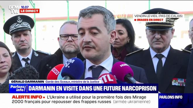 Prison de haute sécurité à Vendin-le-Vieil: Gérald Darmanin remercie les élus du territoire et sa population pour "l'effort supplémentaire qu'ils font pour la sécurité de la République"