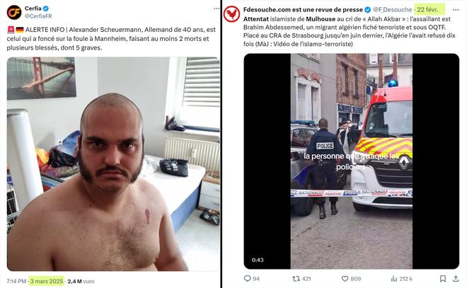 Il y a l’attentat terroriste du schizophrène et puis il y a l’accident de la route d’un autre schizophrène !