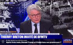 Pour Thierry Breton, ancien ministre de l'Économie, "l'Europe doit s'imposer" face à Trump