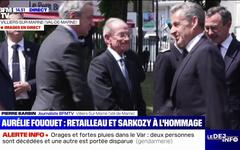 Nicolas Sarkozy est aux côtés de Bruno Retailleau pour rendre hommage à la policière municipale Aurélie Fouquet, tuée il y a 15 ans