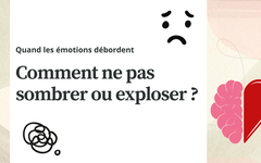 Quand les émotions débordent : comment ne pas sombrer ou exploser ?