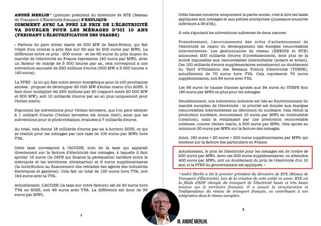 PPE3 : explosion des tarifs de l’électricité d’ici 10 ans à cause des subventions à l’électricité « verte »