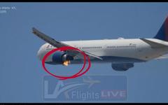 Les images d’un Boeing 767-400 en feu après son décollage de l’aéroport de Los Angeles