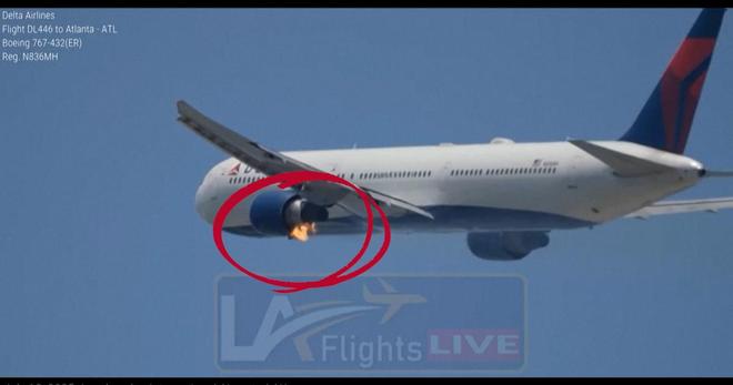 Les images d’un Boeing 767-400 en feu après son décollage de l’aéroport de Los Angeles