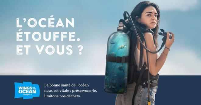 Wings of the Ocean rappelle que nos déchets n’ont pas leur place en mer