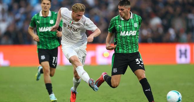 Serie A : De Bruyne buteur, Naples lance idéalement sa saison à Sassuolo