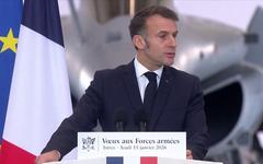 «Pour être craint il faut être puissant» lance Emmanuel Macron aux armées à Istres