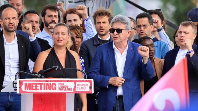 Jean-Luc Mélenchon s'en prend aux journalistes de LCI qui ont "osé" interroger, ce midi, Manuel Bompard sur la mort de Quentin et sur le rôle de la Jeune Garde : "C'était une garde à vue !"
