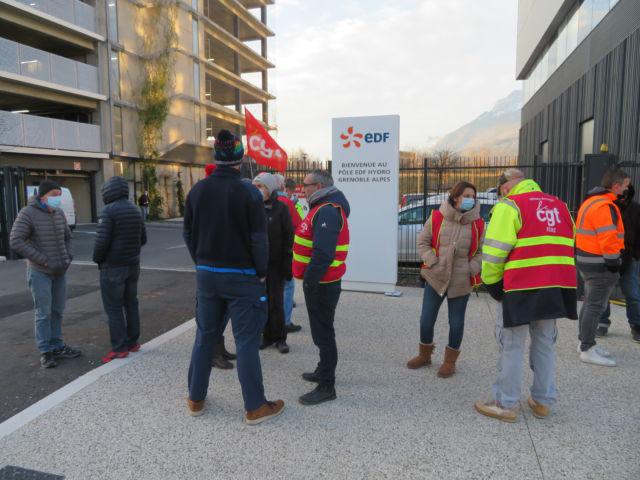Saint-Martin-le-Vinoux : les salariés d’EDF en grève contre le projet de loi « Hercule »