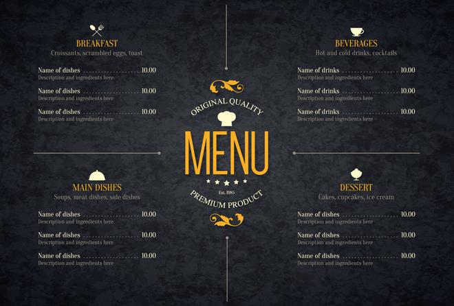 Pourquoi faire appel à des professionnels pour la réalisation des menus de restaurant sur mesure ?