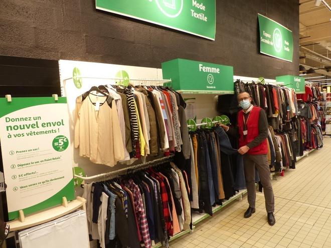 Cherbourg : Auchan ouvre un rayon de vêtements de seconde main