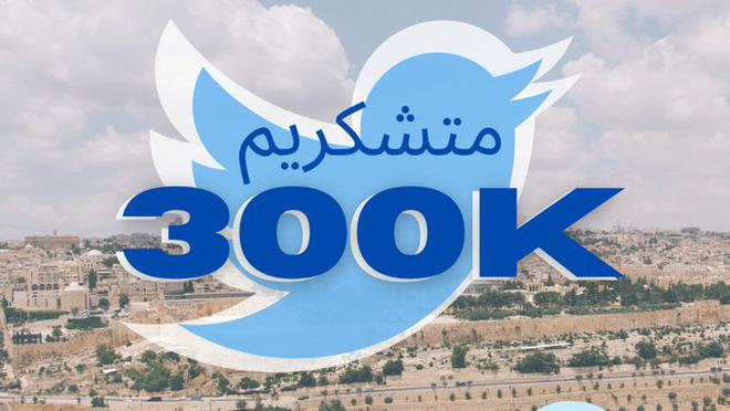 Israël dépasse les 300.000 followers dans la version farsi (Iran) de son compte Twitter