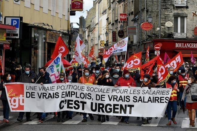 Social. Plus de 200 manifestants dans les rues de Cherbourg