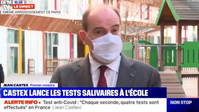 Covid-19 - Jean Castex : "Notre objectif au retour des vacances scolaires est de réaliser 200 000 tests salivaires par semaine"