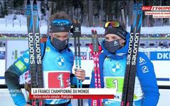 Biathlon - Mondiaux - Julia Simon, après la victoire de la France dans le relais mixte simple des Mondiaux : « C'était notre jour »