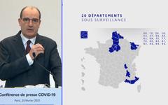 VIDÉO. Covid-19 : la carte des 20 départements placés sous «surveillance renforcée»
