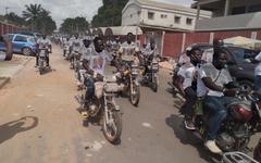 Lancement de campagne : 1000 mototaxis volontaires pour Amadou Koné ( législatives 2021, Bouaké)