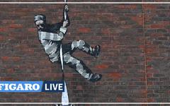 Angleterre: une possible œuvre d'art de Banksy apparaît sur le mur de la prison de Reading