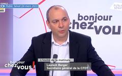Laurent Berger plaide pour «une vraie taxe sur les hauts revenus» pour un «effort partagé»