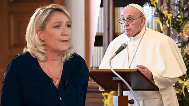 Le pape François a peur de voir Marine Le Pen arriver au pouvoir