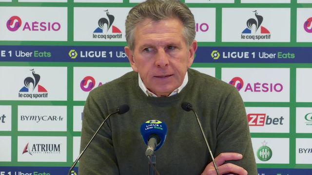 Foot - L1 - ASSE - Claude Puel (entraîneur de Saint-Étienne) : « Nous étions trop loin » face à Monaco