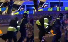 Lors d’une manif à Bristol, un chien policier mord un policier : « Il a fait ce qu’on lui a appris »