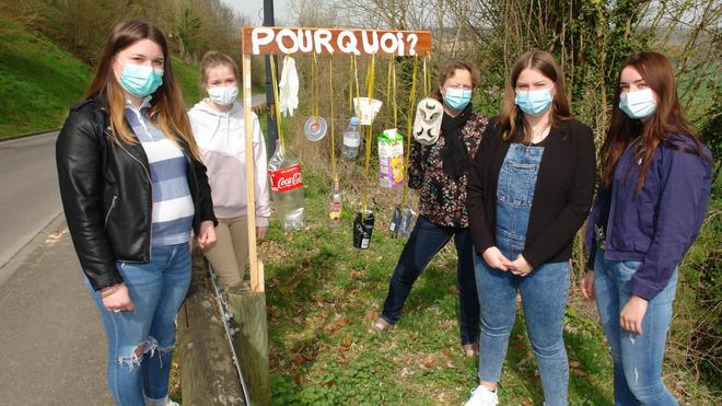 À Coucy-le-Château,quatre lycéennes sensibilisent au respect de l’environnement