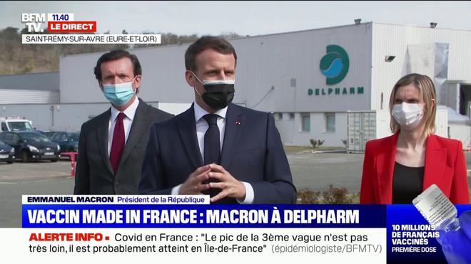 Science-fiction : Macron salue la « capacité » de l’industrie pharmaceutique française à « s’adapter » !