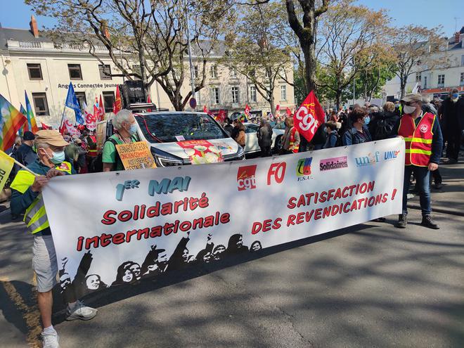 Défilé 1er Mai. Environ plus d’un millier de manifestants à Angers [VIDEO]