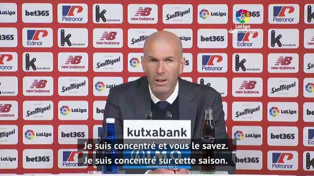 Foot - Espagne - Real - Zinédine Zidane dément avoir annoncé son départ aux joueurs du Real Madrid