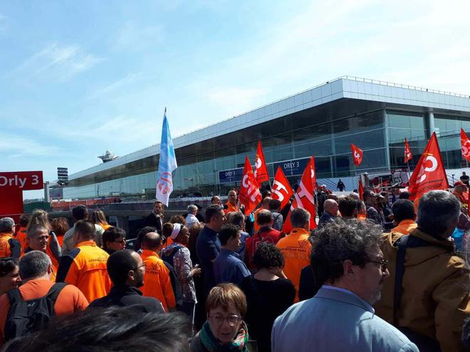 Grève et manif CGT à l’aéroport d’Orly
