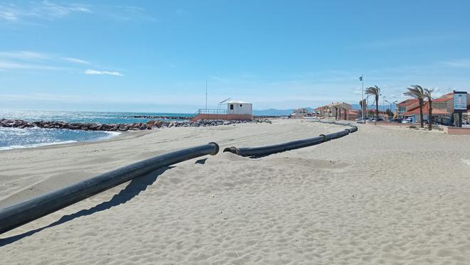 Pyrénées-Orientales : réensablement des plages à Sainte-Marie-la-Mer pour freiner l'érosion