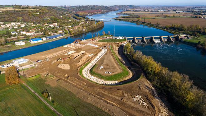 Tarn-et-Garonne. Les poissons migrateurs pourront franchir le barrage de Malause, grâce à une rivière artificielle