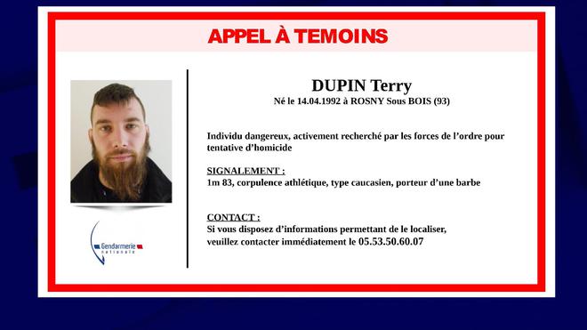 Traque en Dordogne: Gérald Darmanin annonce que Terry Dupin a été "neutralisé", blessé par balle
