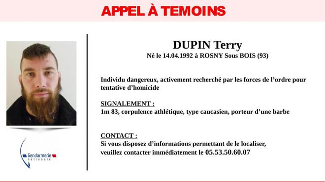 Traque en Dordogne : un appel à témoins diffusé avec la photo du suspect