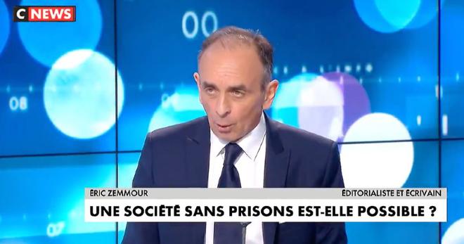Zemmour « La prison est éducative, c’est la faiblesse de la sanction qui est criminogène, ce n’est pas la prison… Il n’y a pas un condamné qui fait la moitié de sa peine » (Vidéo)