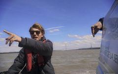 Le photographe et cycliste havrais François Guillotte accompagne le nageur Arthur Germain dans son périple