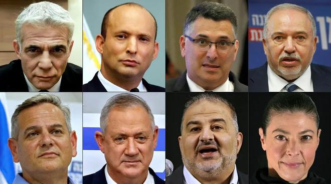 Israël: réunion des leaders des 8 partis de la nouvelle coalition