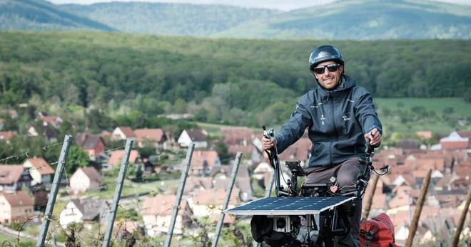 1 400 km sur un vélo solaire : le défi écologique et engagé d’un Alsacien
