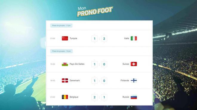 «Mon prono foot», le jeu de pronostics de l’Euro!