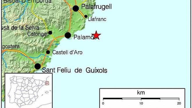 Costa Brava - Léger tremblement de terre ressenti près de Palamos ce mercredi matin