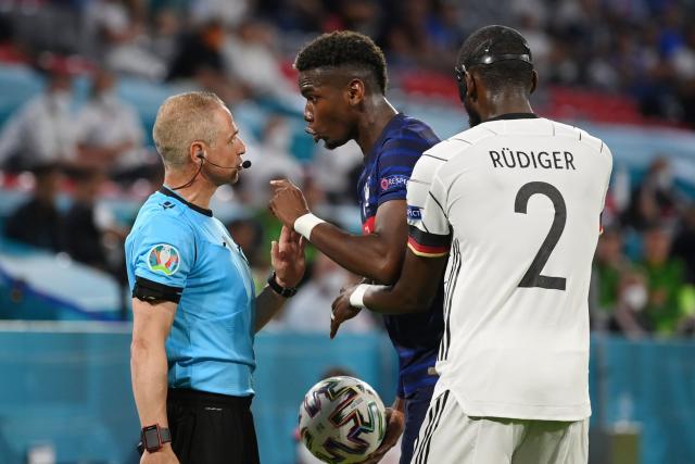 Foot - Euro - Allemagne - Pas de sanction de l'UEFA après la morsure d'Antonio Rüdiger sur Paul Pogba